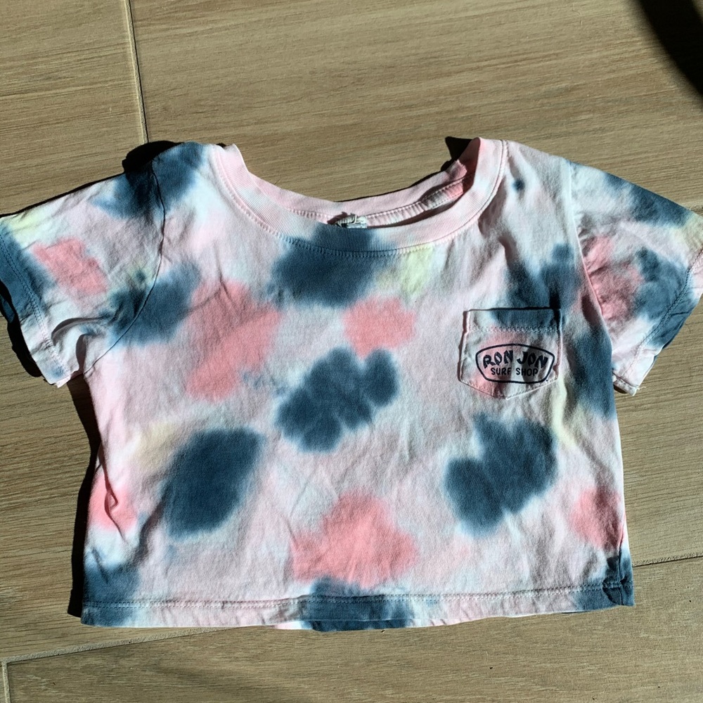 Cocoa Beach Original Ron Jon Tye Dye Cropped Shirt